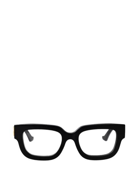 Double G square-frame glasses by GUCCI