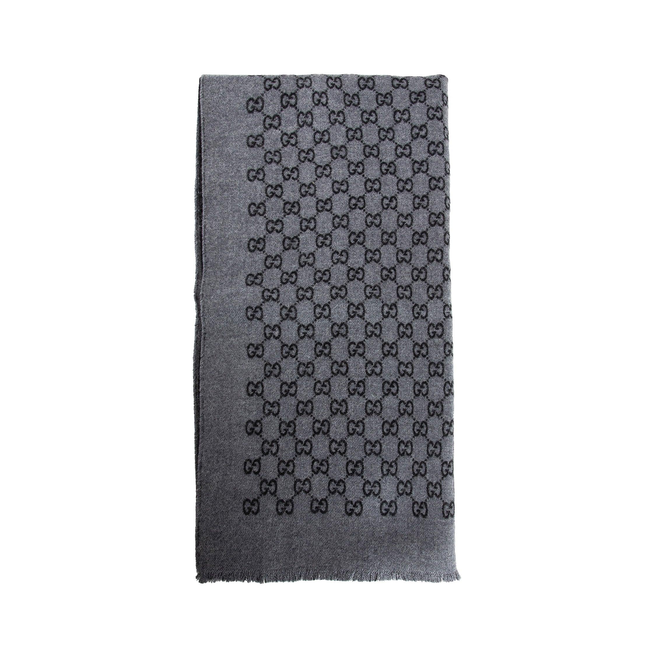 Double Jacquard GG Wool Scarf by GUCCI