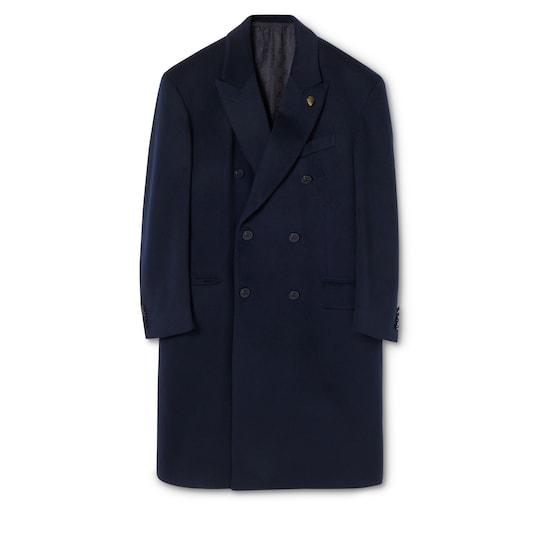 Double-breasted light cashmere coat by GUCCI