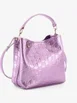Emblem GG Embossed Patent Small bucket bag by GUCCI 