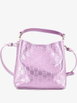 Emblem GG Embossed Patent Small bucket bag by GUCCI Emblem GG Embossed Patent Small bucket bag by GUCCI