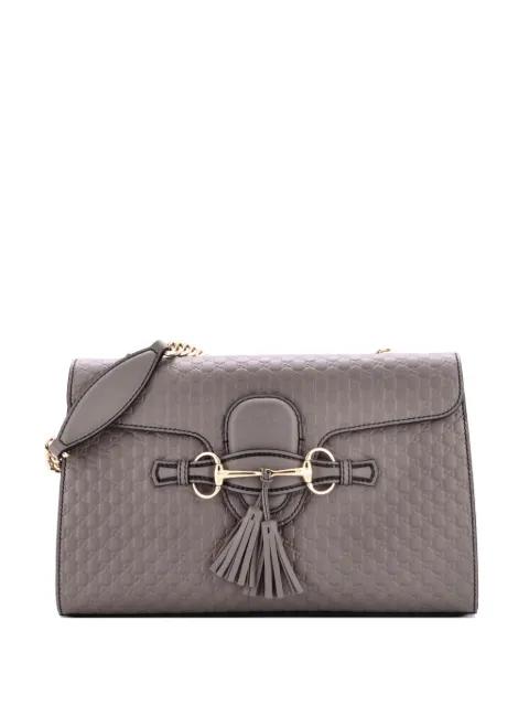 Emily Chain Flap Bag Microguccissima Leather Medium shoulder bag by GUCCI 