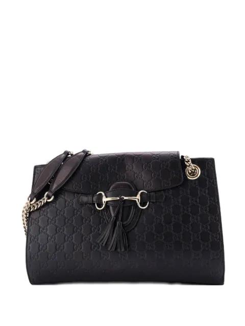 Emily Chain Flap Guccissima Leather Large shoulder bag by GUCCI 