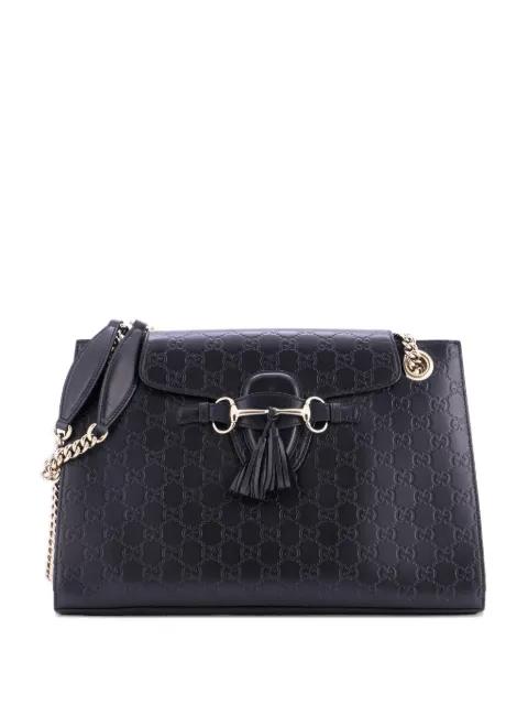Emily Chain Flap Guccissima Leather Large shoulder bag by GUCCI 