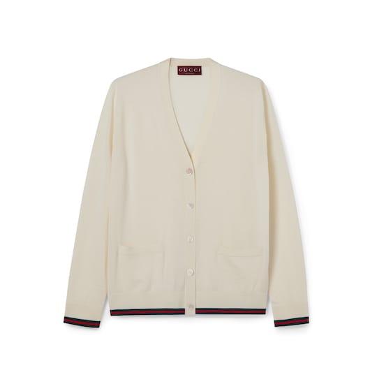 Extra fine cashmere silk cardigan by GUCCI
