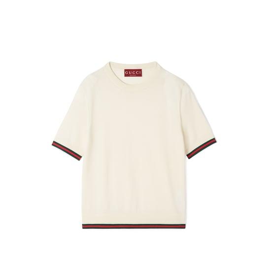 Extra fine cashmere silk top by GUCCI