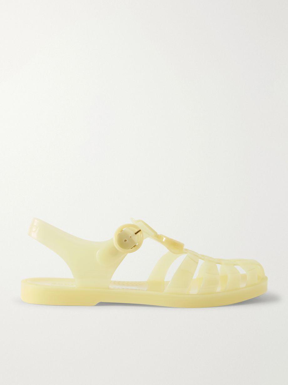 Fisherman embellished rubber sandals by GUCCI