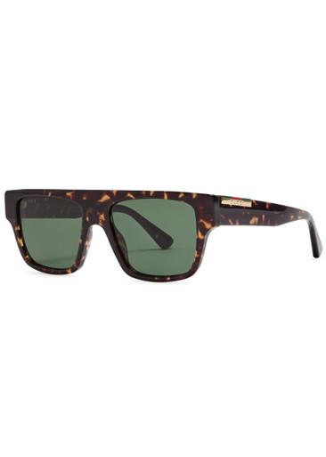 Flattop square-frame sunglasses by GUCCI