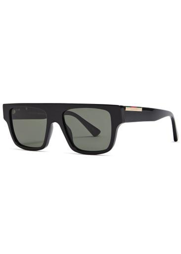 Flattop square-frame sunglasses by GUCCI