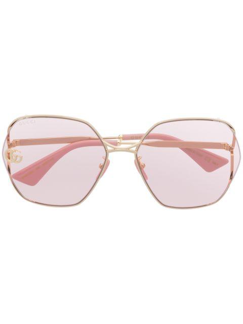Fork square-frame sunglasses by GUCCI