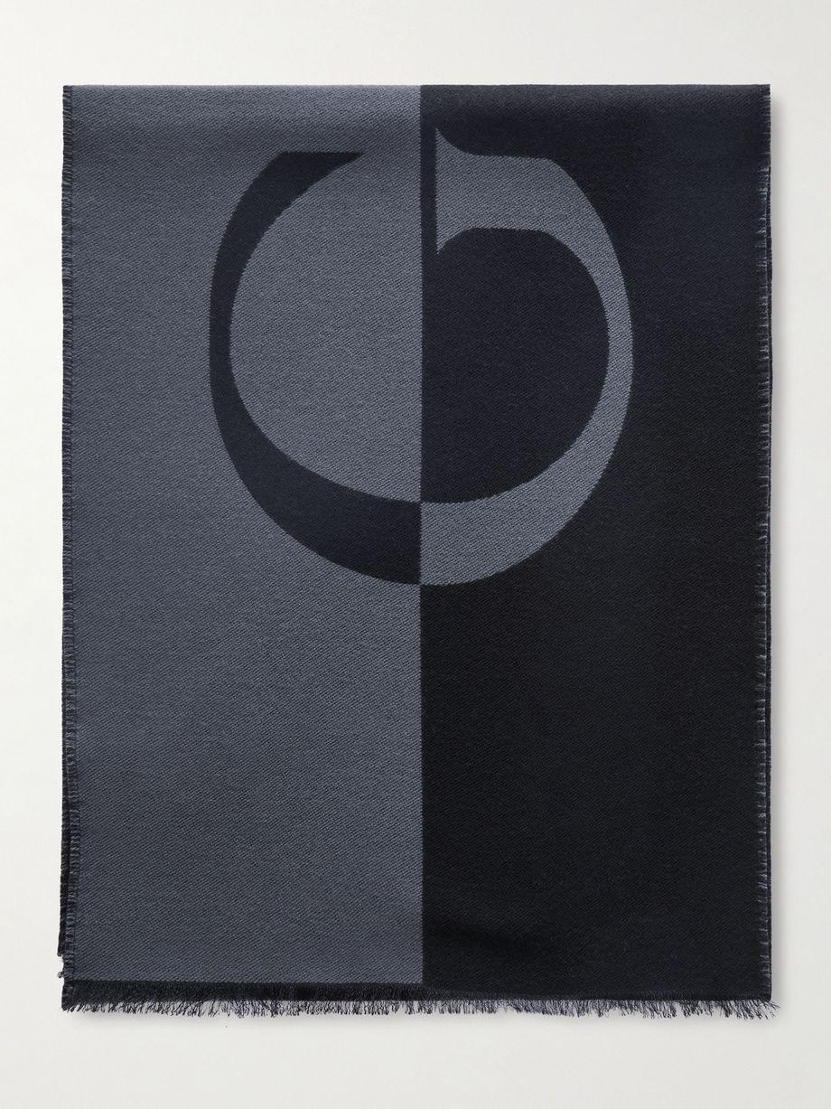 Frayed Wool and Silk-Blend Jacquard Scarf by GUCCI