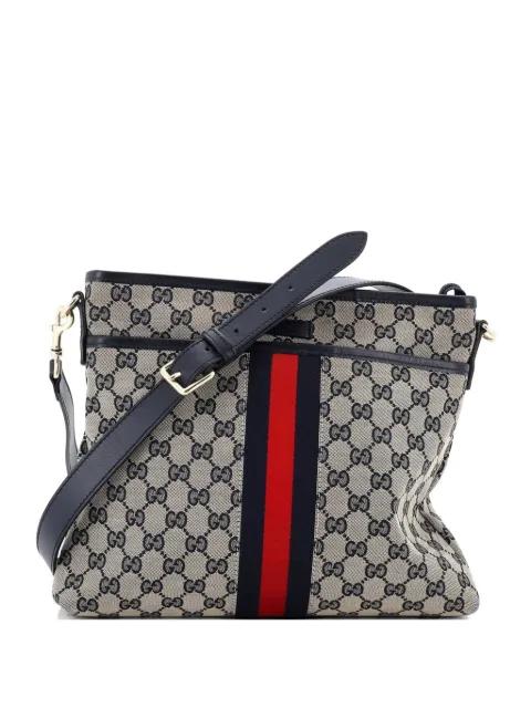 Front Pocket Web Messenger GG Canvas Small crossbody bag by GUCCI 