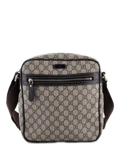 Front Zip Messenger GG Coated Canvas Medium crossbody bag by GUCCI 