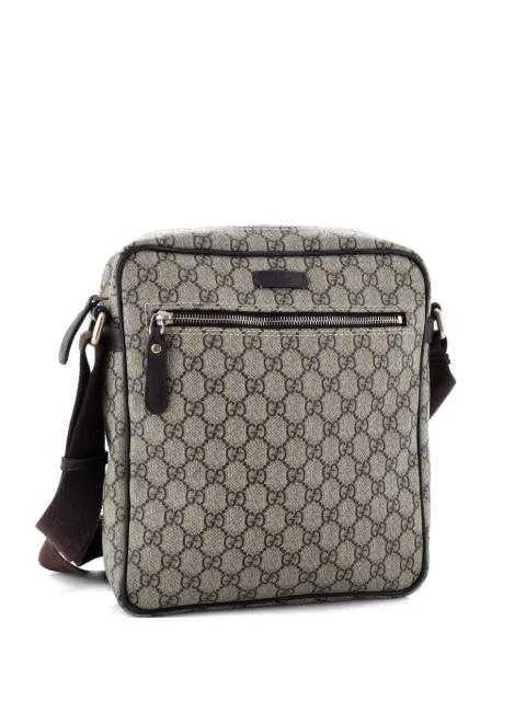 Front Zip Messenger GG Coated Canvas Medium crossbody bag by GUCCI 