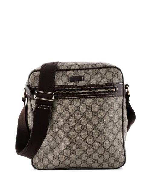 Front Zip Messenger GG Coated Canvas Medium crossbody bag by GUCCI 