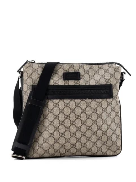 Front Zip Messenger GG Coated Canvas Medium crossbody bag by GUCCI 