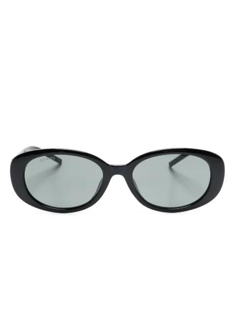 G-motif oval-frame sunglasses by GUCCI