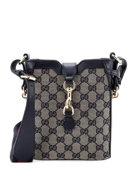 GG Canvas with Leather Mini bucket bag by GUCCI 