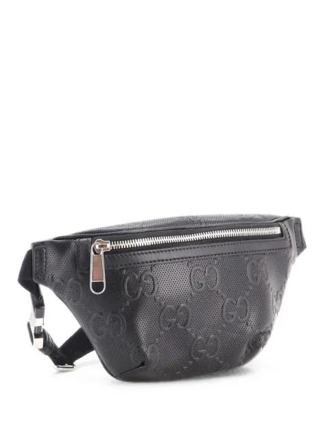 GG Embossed Perforated Leather Small belt bag by GUCCI 