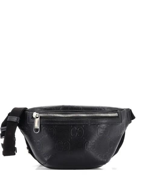 GG Embossed Perforated Leather Small belt bag by GUCCI 