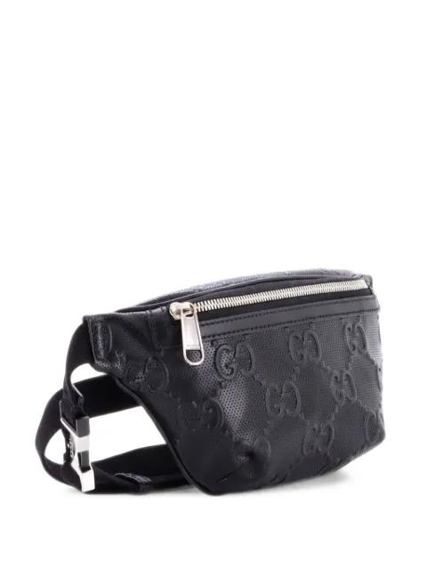 GG Embossed Perforated Leather Small belt bag by GUCCI 