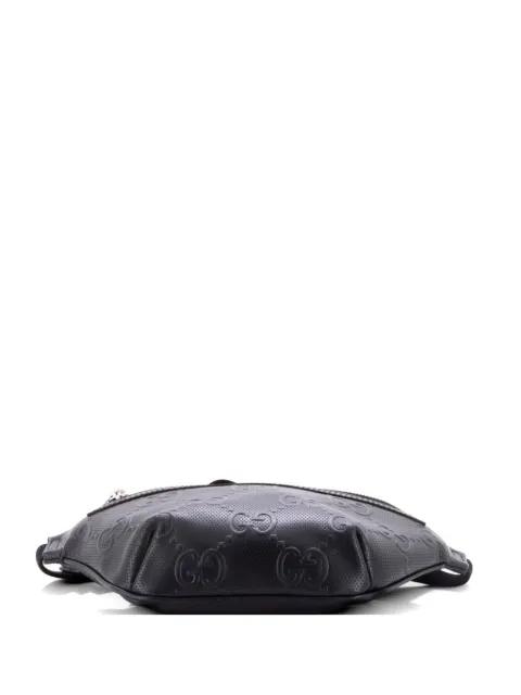 GG Embossed Perforated Leather Small belt bag by GUCCI 