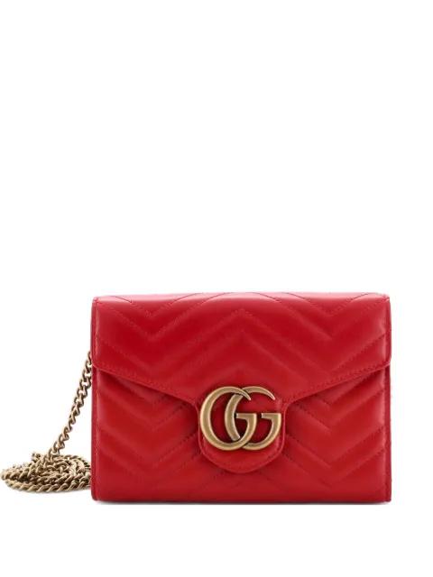 GG Marmont Chain Wallet Matelasse Leather Mini crossbody bag by GUCCI 