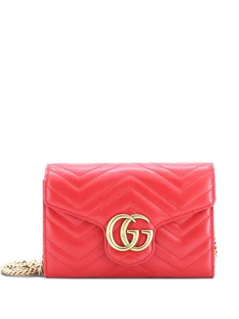 GG Marmont Chain Wallet Matelasse Leather Mini crossbody bag by GUCCI 