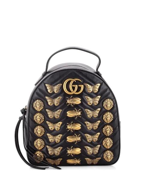 GG Marmont Embellished Matelasse Leather Small backpack by GUCCI 