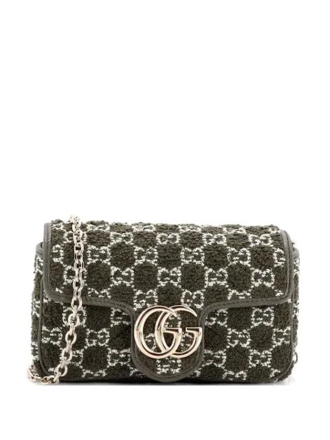 GG Marmont Flap Bag Matelasse GG Boucle Tweed Mini shoulder bag by GUCCI 