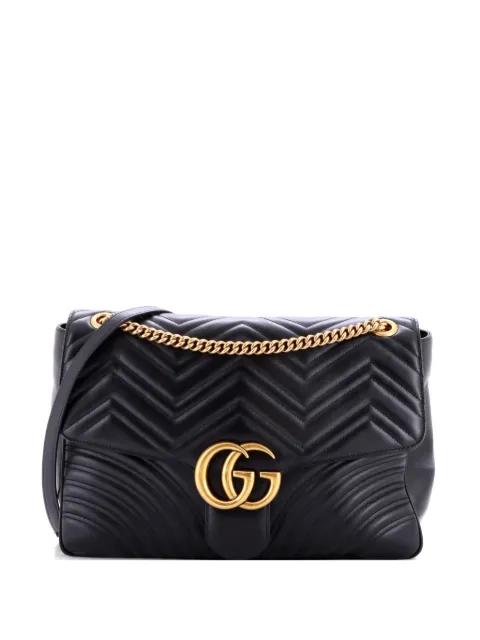 GG Marmont Flap Bag Matelasse Leather Large shoulder bag by GUCCI 