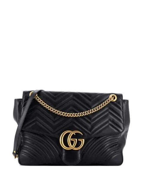 GG Marmont Flap Bag Matelasse Leather Large shoulder bag by GUCCI 