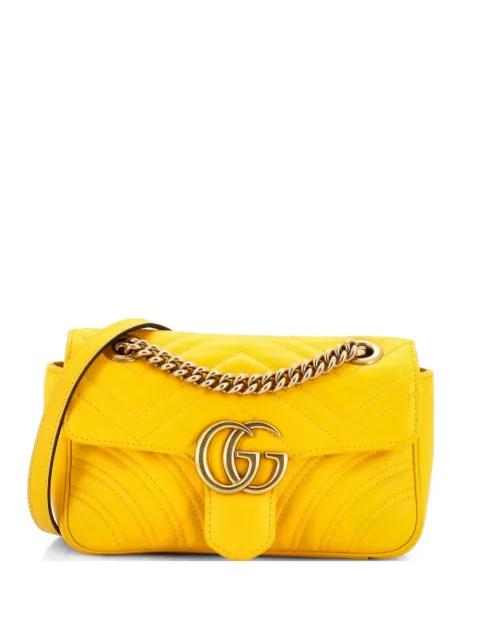 GG Marmont Flap Bag Matelasse Leather Mini crossbody bag by GUCCI 