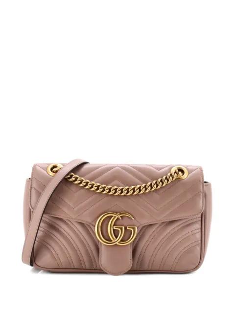GG Marmont Flap Bag Matelasse Leather Small crossbody bag by GUCCI GG Marmont Flap Bag Matelasse Leather Small crossbody bag by GUCCI