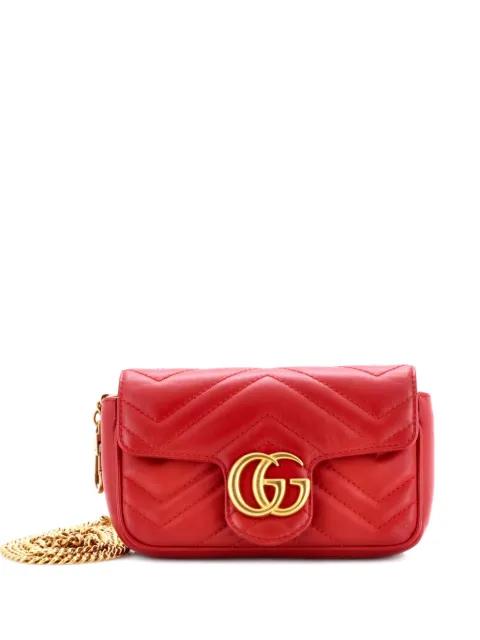 GG Marmont Flap Bag Matelasse Leather Super Mini crossbody bag by GUCCI GG Marmont Flap Bag Matelasse Leather Super Mini crossbody bag by GUCCI