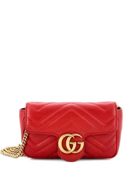 GG Marmont Flap Bag Matelasse Leather Super Mini crossbody bag by GUCCI 