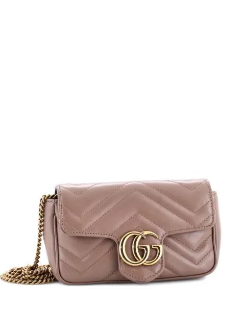 GG Marmont Flap Bag Matelasse Leather Super Mini crossbody bag by GUCCI 