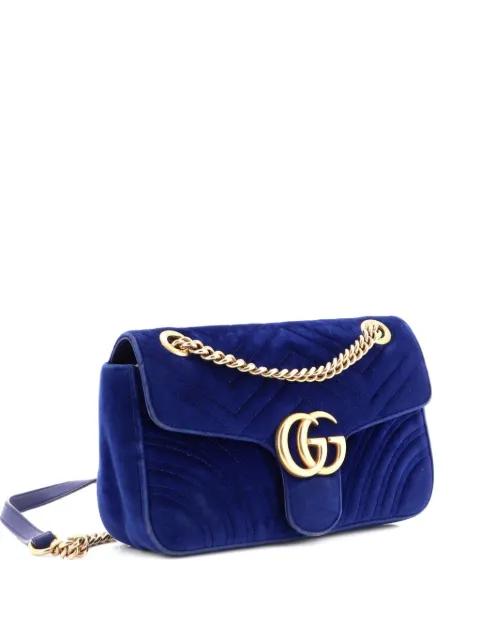 GG Marmont Flap Bag Matelasse Velvet Small shoulder bag by GUCCI GG Marmont Flap Bag Matelasse Velvet Small shoulder bag by GUCCI