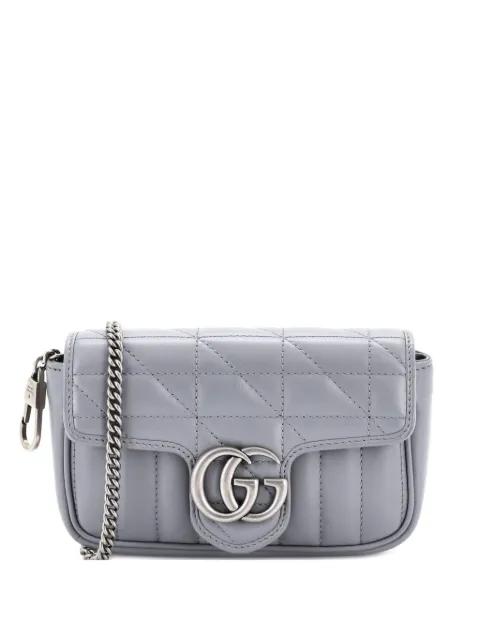 GG Marmont Flap Bag Mixed Matelasse Leather Super Mini crossbody bag by GUCCI 