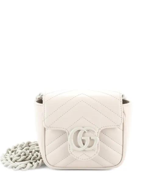 GG Marmont Flap Matelasse Leather Mini belt bag by GUCCI 