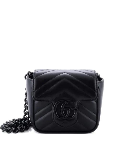 GG Marmont Flap Matelasse Leather Mini belt bag by GUCCI 