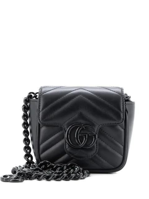 GG Marmont Flap Matelasse Leather Mini belt bag by GUCCI 