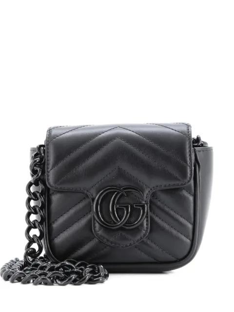 GG Marmont Flap Matelasse Leather Mini belt bag by GUCCI GG Marmont Flap Matelasse Leather Mini belt bag by GUCCI