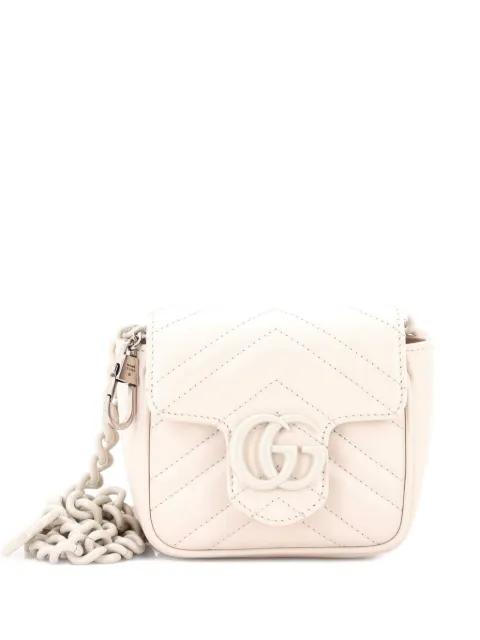 GG Marmont Flap Matelasse Leather Mini belt bag by GUCCI 