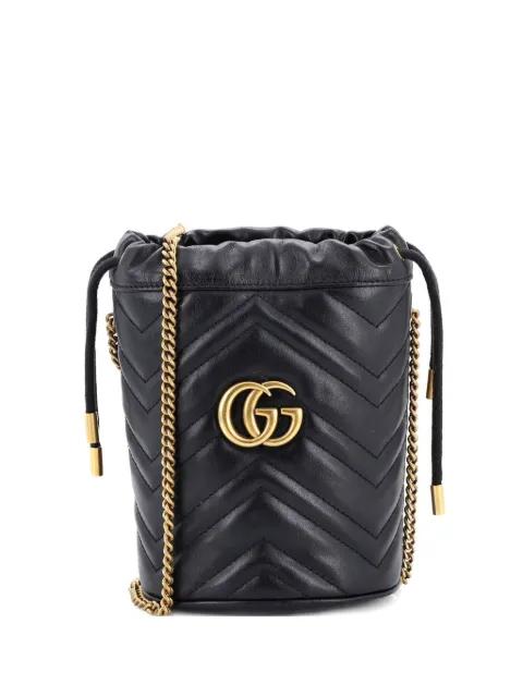 GG Marmont Matelasse Leather Mini bucket bag by GUCCI GG Marmont Matelasse Leather Mini bucket bag by GUCCI