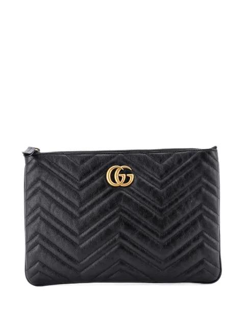 GG Marmont Matelasse Leather clutch bag by GUCCI 