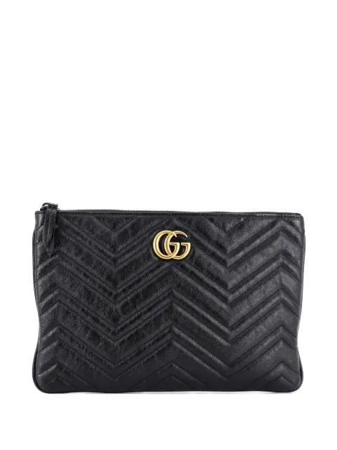 GG Marmont Matelasse Leather clutch bag by GUCCI 