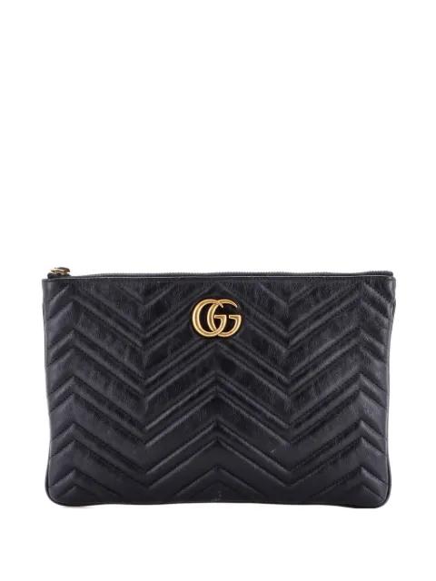GG Marmont Matelasse Leather clutch bag by GUCCI 
