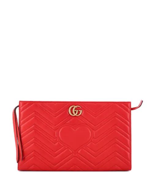 GG Marmont Matelasse Leather clutch bag by GUCCI 