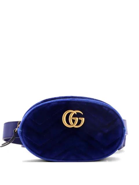GG Marmont Matelasse Velvet belt bag by GUCCI 
